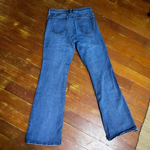 GAP 1969 Perfect Boot Jeans Bootcut Stone Wash Denim Stretch Y2K Flare 31 R - Picture 3 of 5